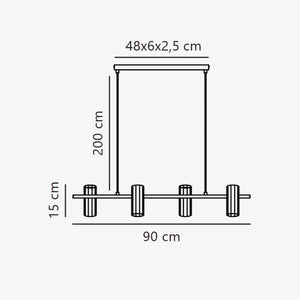 Linear Pendant Alanis 4 Linear Pendant