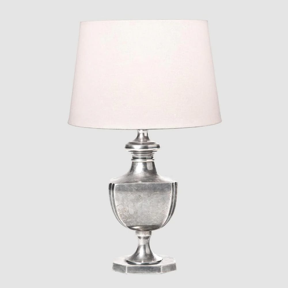 Table Lamps Albany Table Lamp Base Antique Silver - Base Only (Excess Stock)
