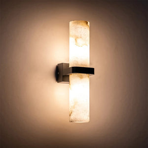 Exterior Wall Light Albast Up & Down Wall Light with Alabaster Glass