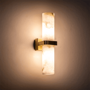 Exterior Wall Light Albast Up & Down Wall Light with Alabaster Glass