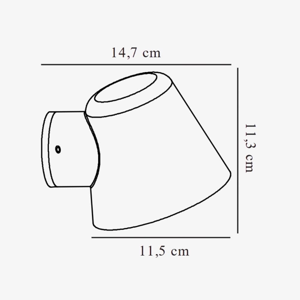 Exterior Wall Light Aleria Brass Wall Light