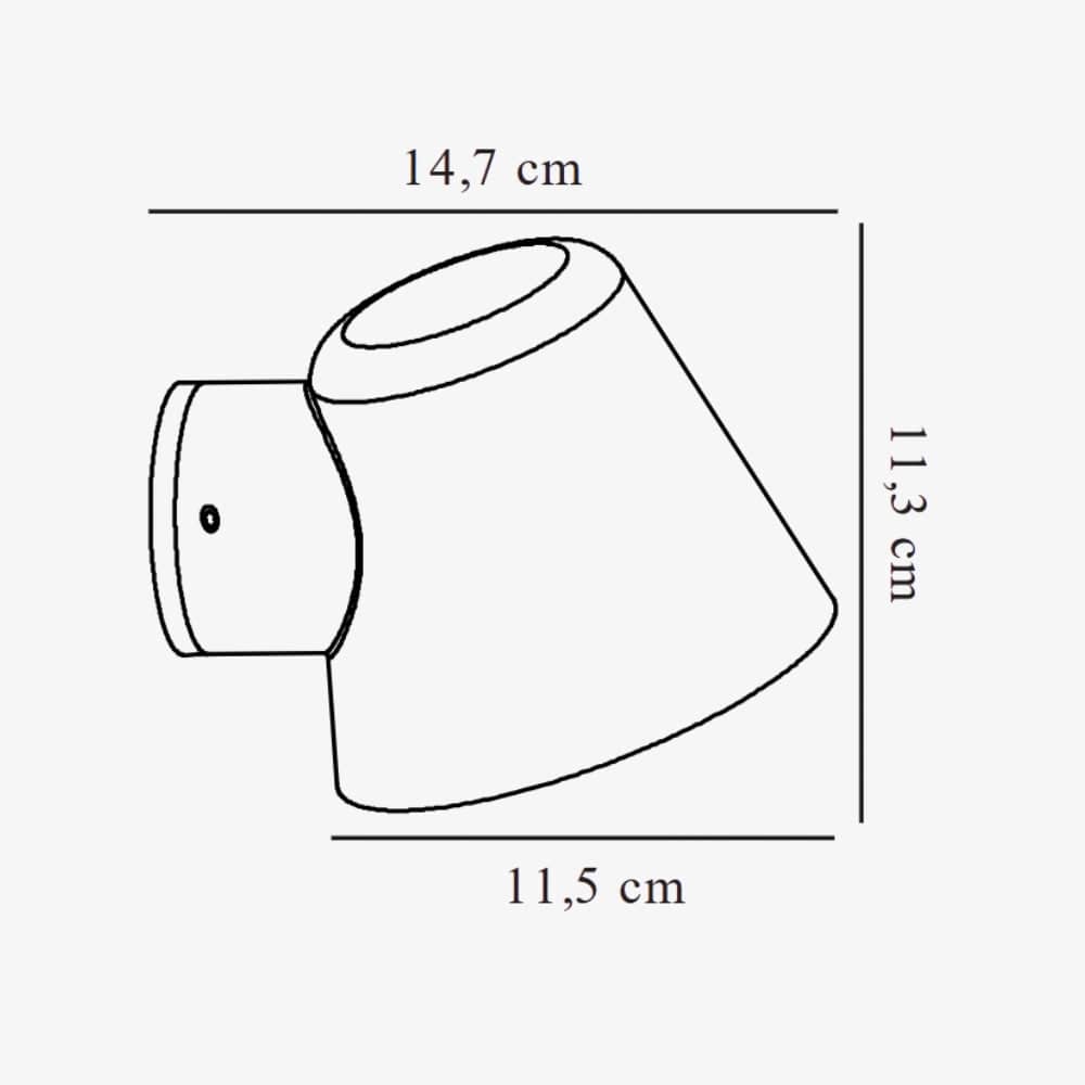 Exterior Wall Light Aleria Galvanised Wall Light