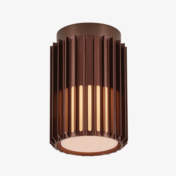 Semi flush copper ceiling light deals