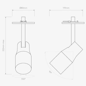 Interior Bar & Spot Apollo 100 Recessed Spotlight