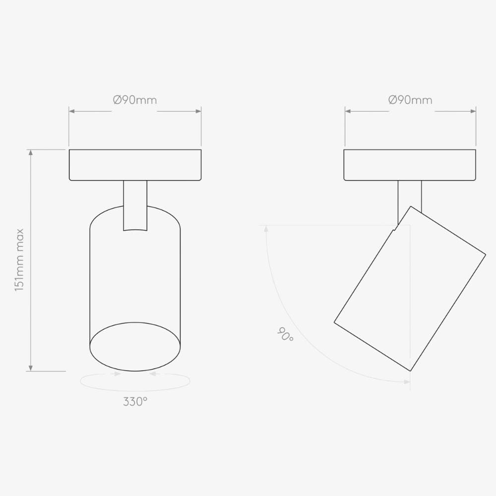 Interior Bar & Spot Aqua Single Spotlight
