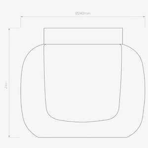 Interior Flush & Semi Flush Aquina Ceiling 240 Light