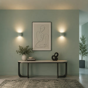 Interior Wall Light / Sconce Arc Small Plaster Wall Light