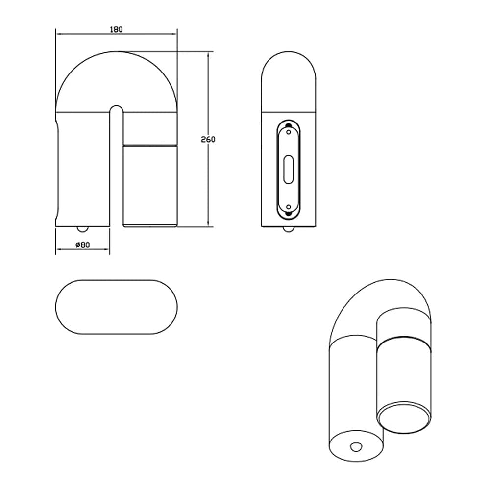 Interior Wall Light / Sconce Arch wood Indoor LED Wall Light