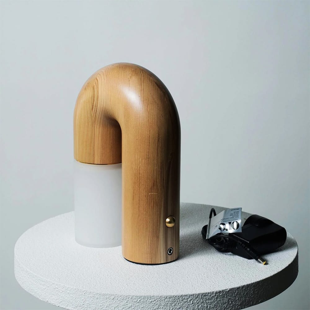 Table Lamps Arch Wood Touch Table Lamp