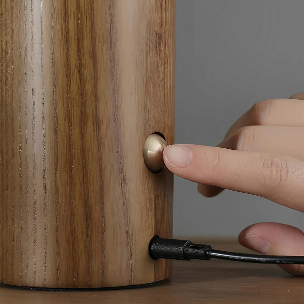 Table Lamps Arch Wood Touch Table Lamp