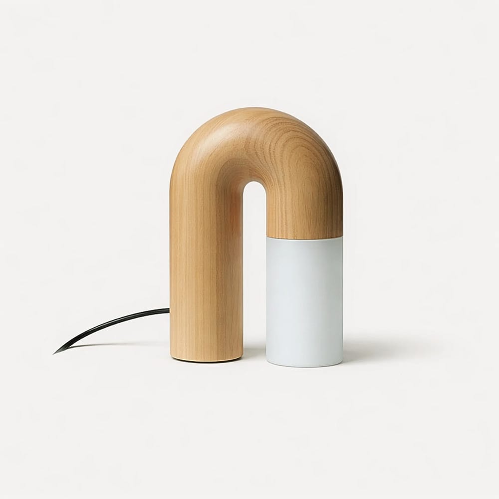 Table Lamps Arch Wood Touch Table Lamp