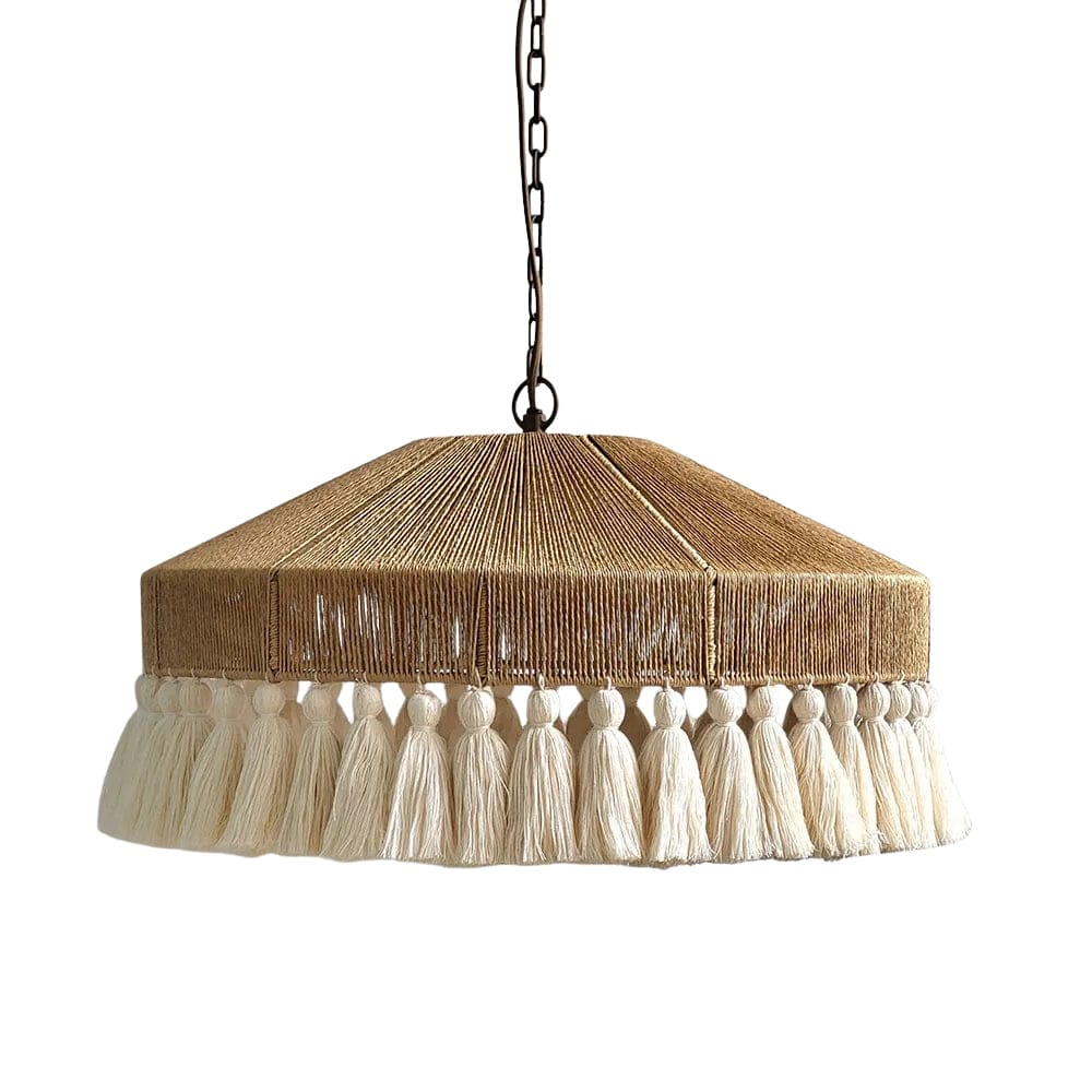 Interior Pendant Arignon Raffia Peper and Cotton Ceiling Pendant