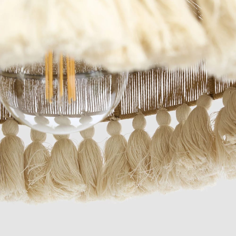 Interior Pendant Arignon Raffia Peper and Cotton Ceiling Pendant