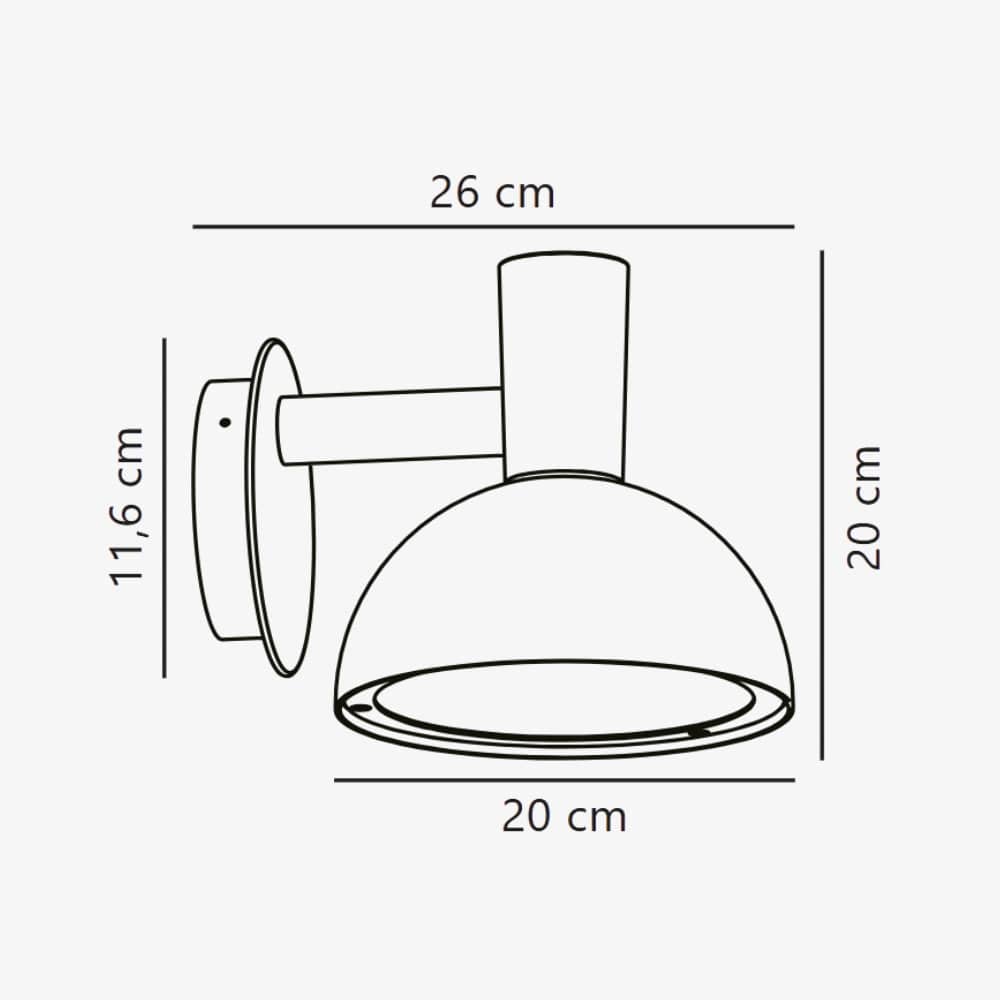 Exterior Wall Light Arki 20 Wall Light