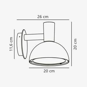 Exterior Wall Light Arki 20 Wall Light