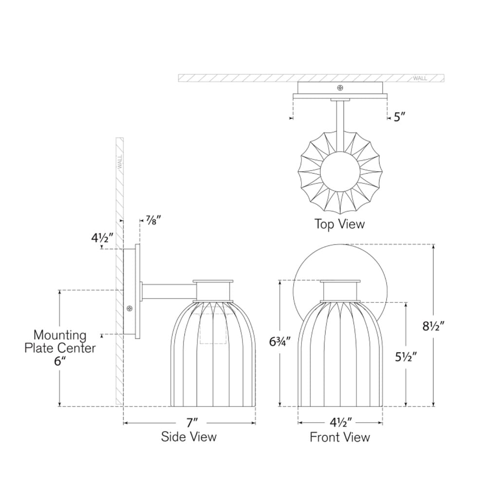 Asalea Single Sconce