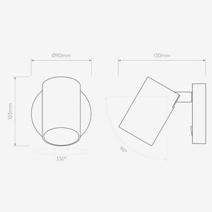 Bedside Wall Lights Ascoli Single Switched Wall Light