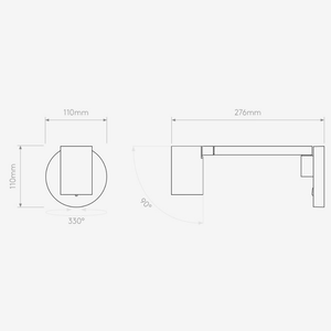 Bedside Wall Lights Ascoli Swing Wall Light