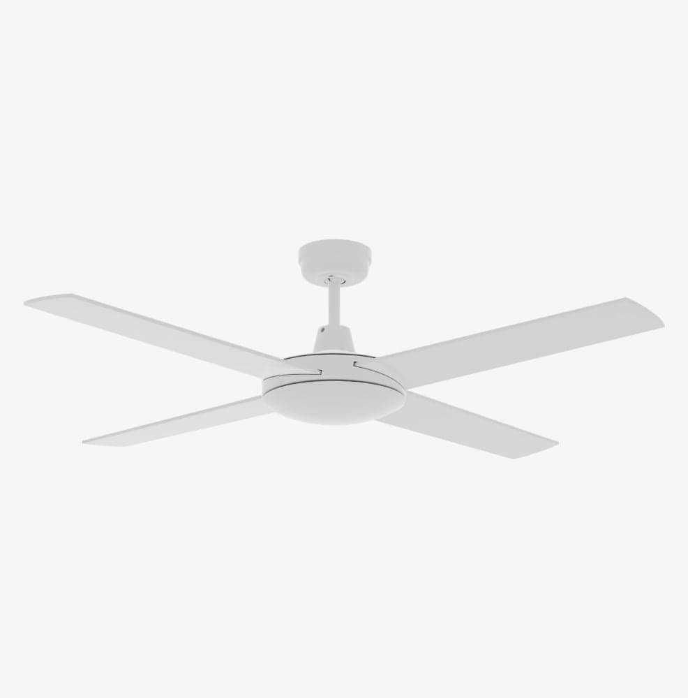 Without Light Ascot Ceiling Fan White
