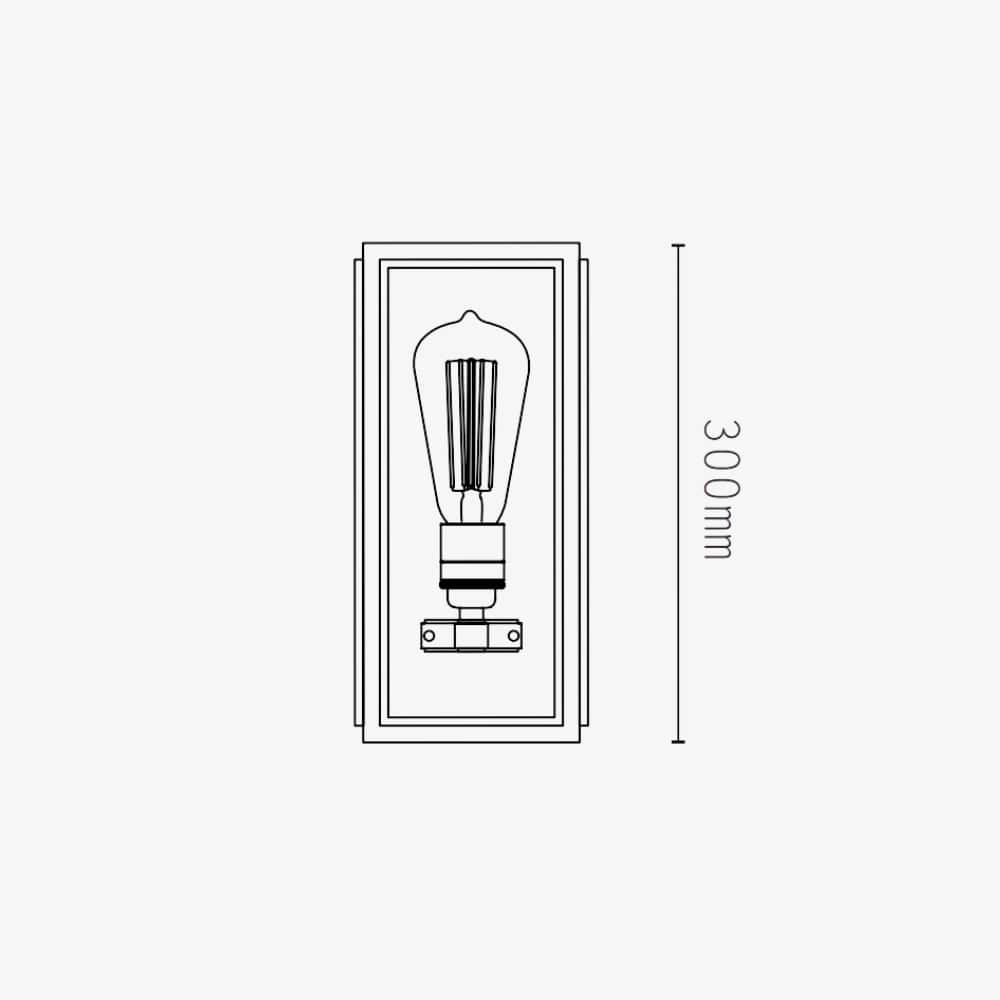 Exterior Wall Light Ash Wall Lantern