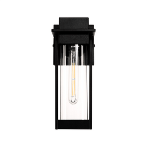 Exterior Wall Light Ashton Galvanised Iron Black Wall Light