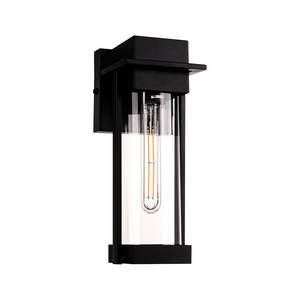Exterior Wall Light Ashton Galvanised Iron Black Wall Light