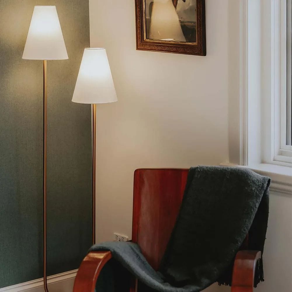 Floor Lamps Aspen Floor Lamp Antique Brass