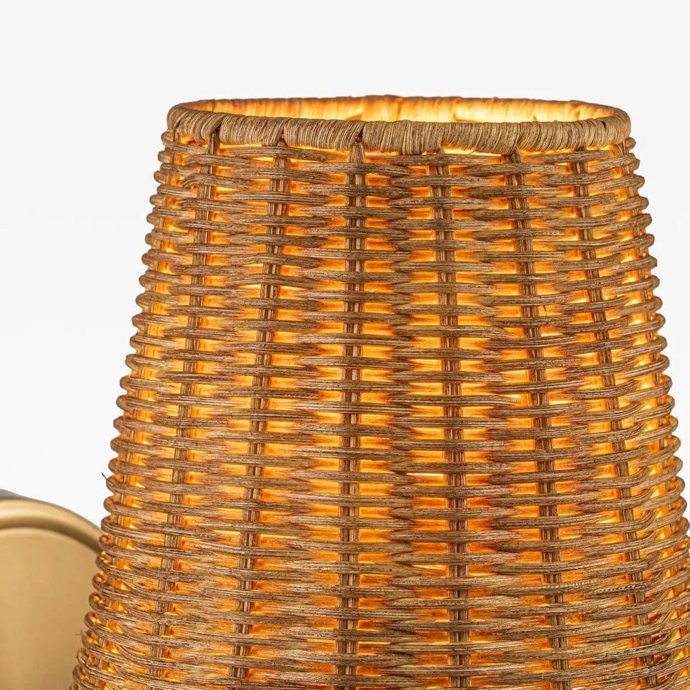 Interior Wall Light / Sconce Athens Wall Light Antique Brass with Shade