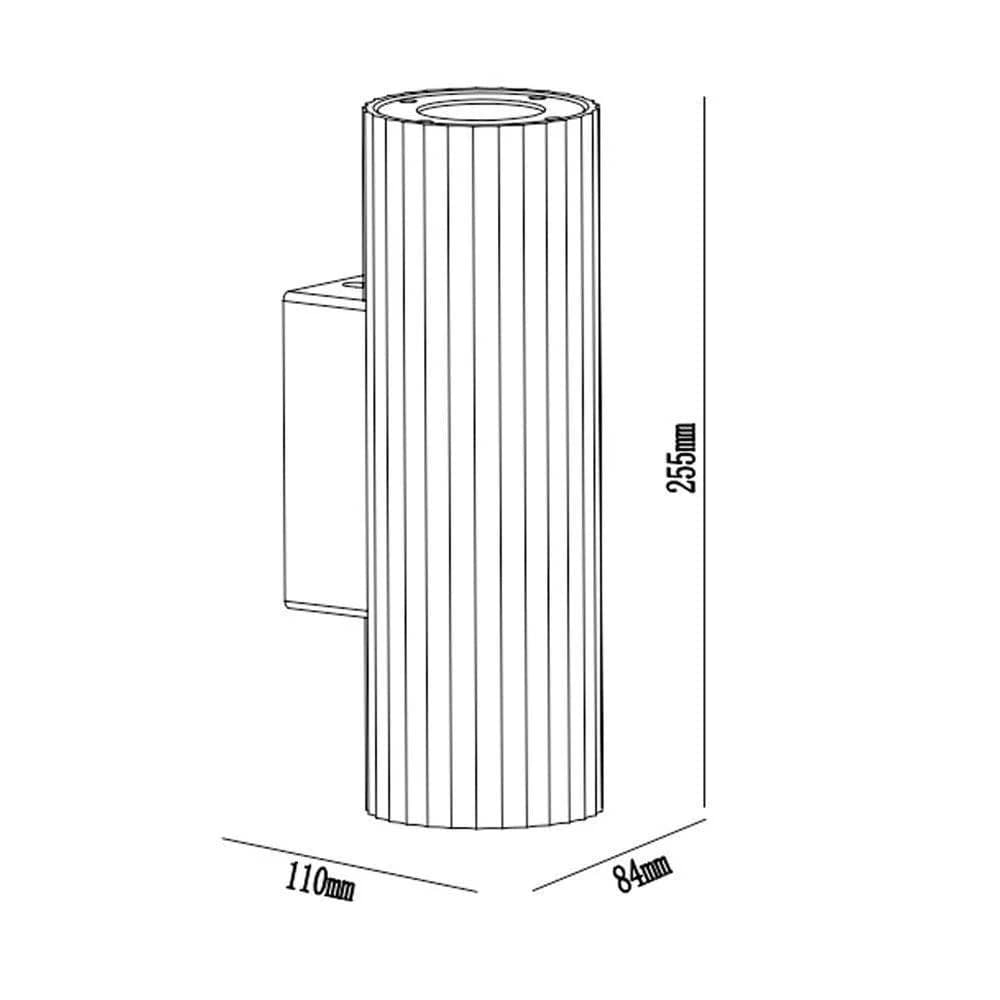 Exterior Wall Light Aurora Concrete Outdoor Up/Down Wall Light