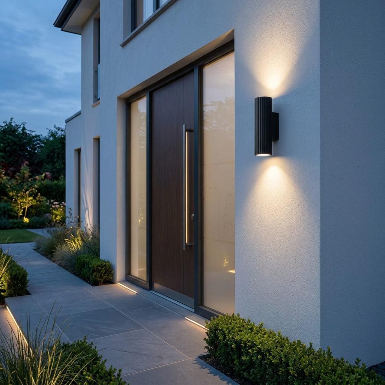 Exterior Wall Light Aurora Concrete Outdoor Up/Down Wall Light