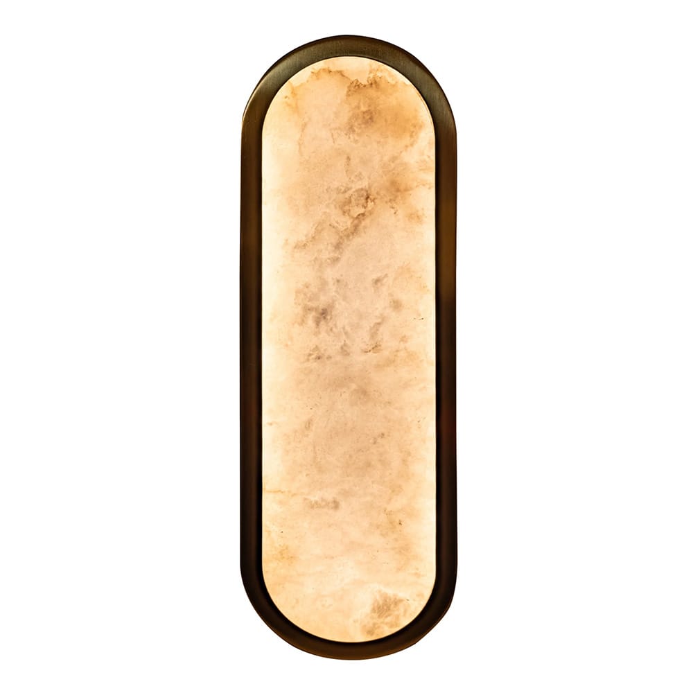 Interior Wall Light / Sconce Auster with Alabaster Glass Wall Light