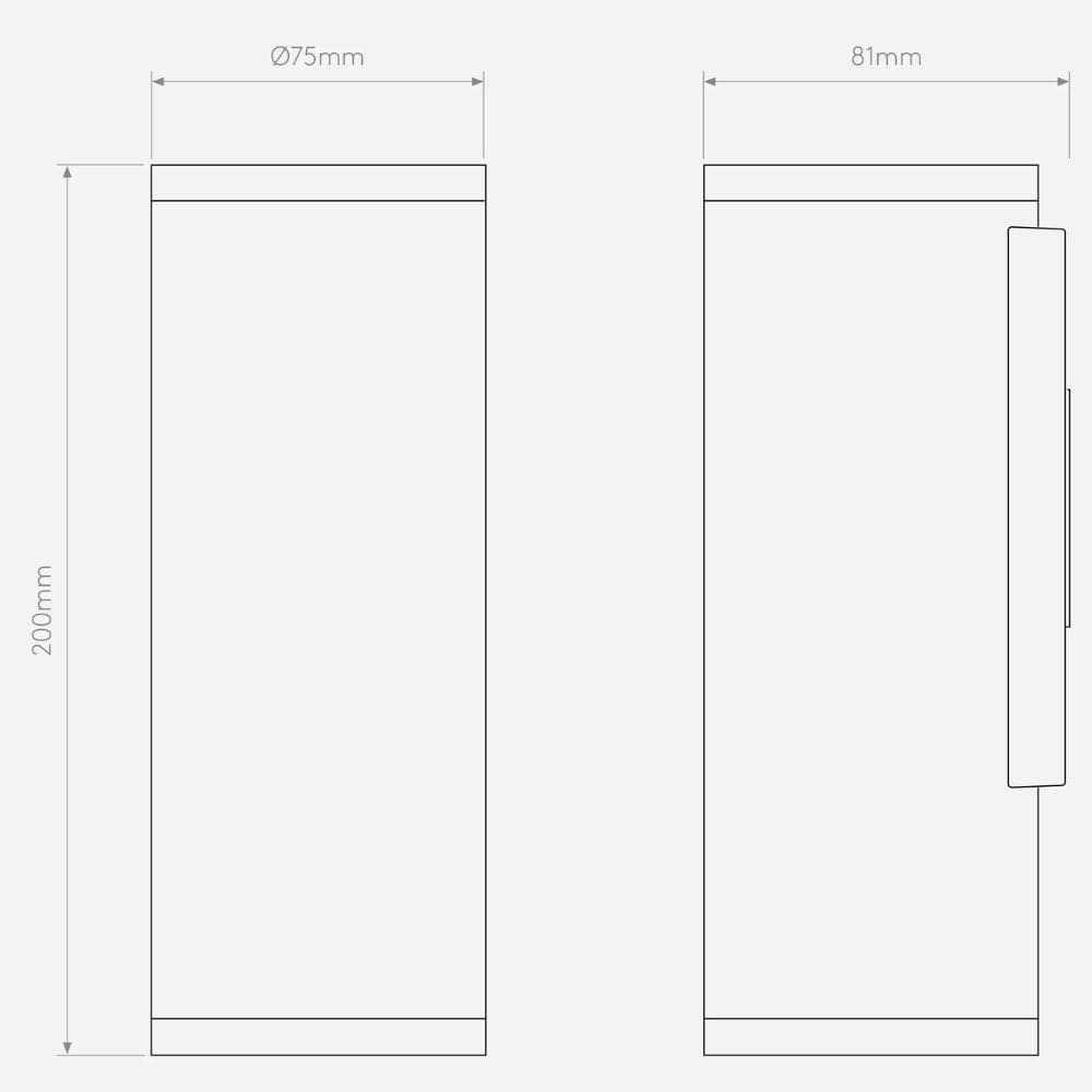 Exterior Wall Light Ava 200 Wall Light
