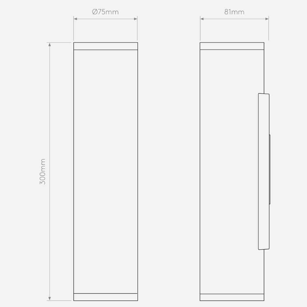Exterior Wall Light Ava 300 Wall Light