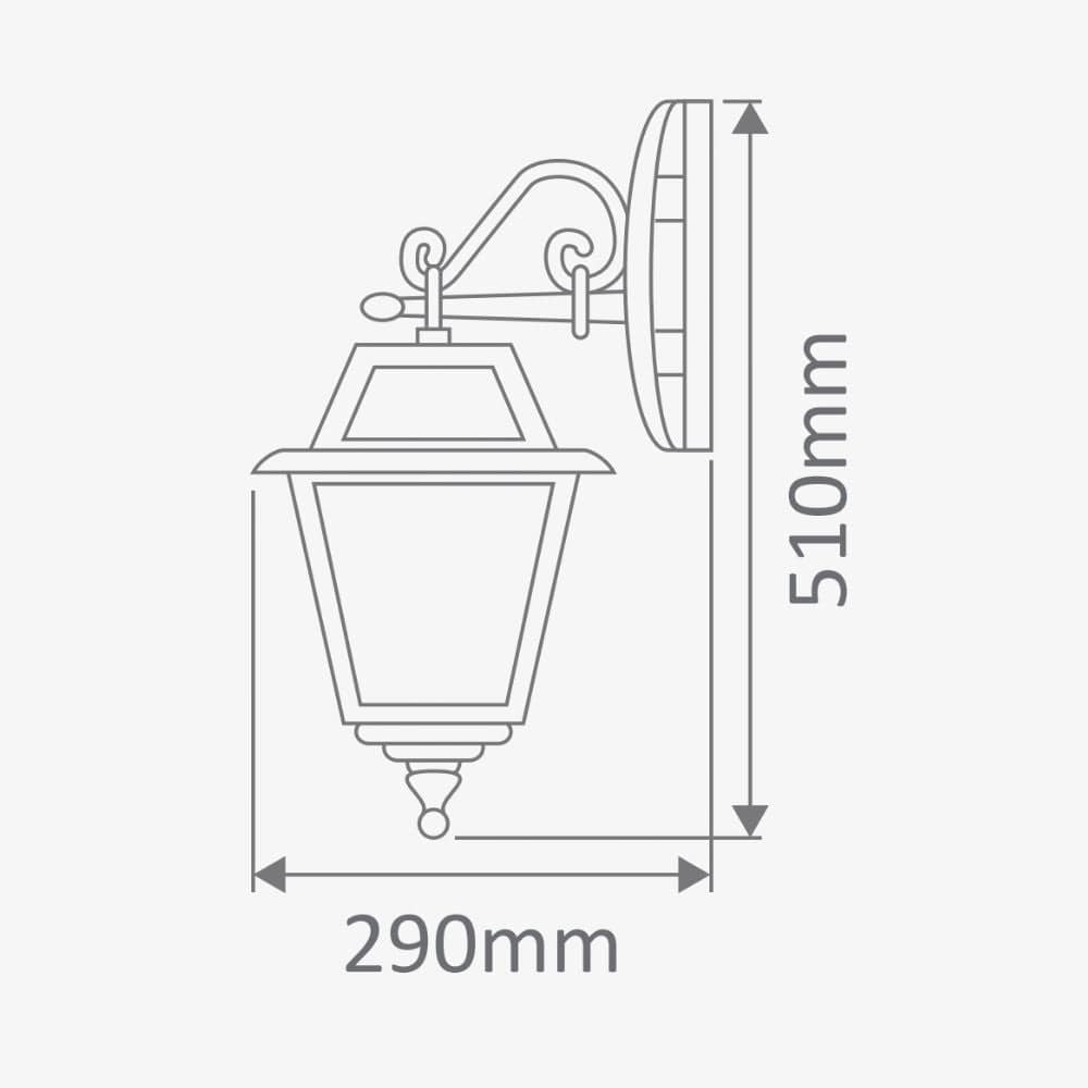 Exterior Wall Light Avignon Downward Wall Light