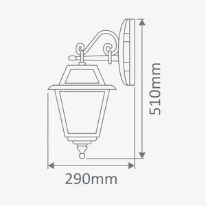 Exterior Wall Light Avignon Downward Wall Light