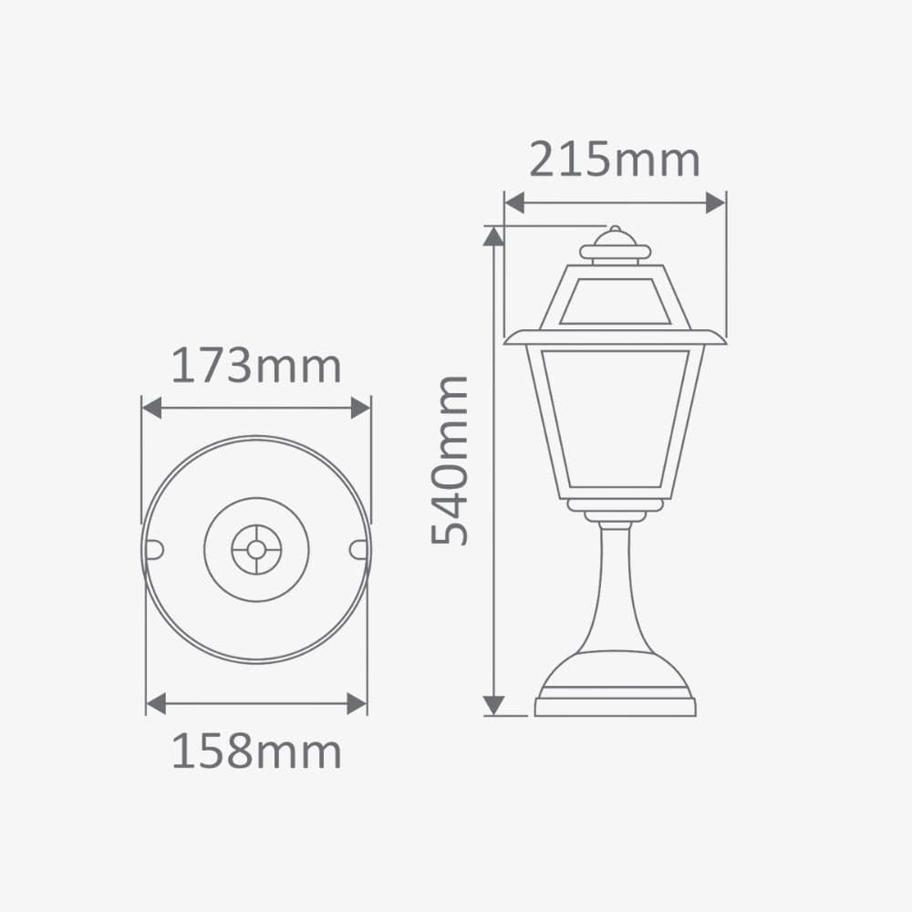 Post Lights Avignon Pillar Mount Light