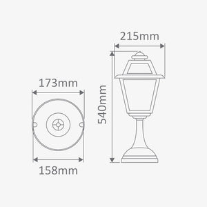 Post Lights Avignon Pillar Mount Light