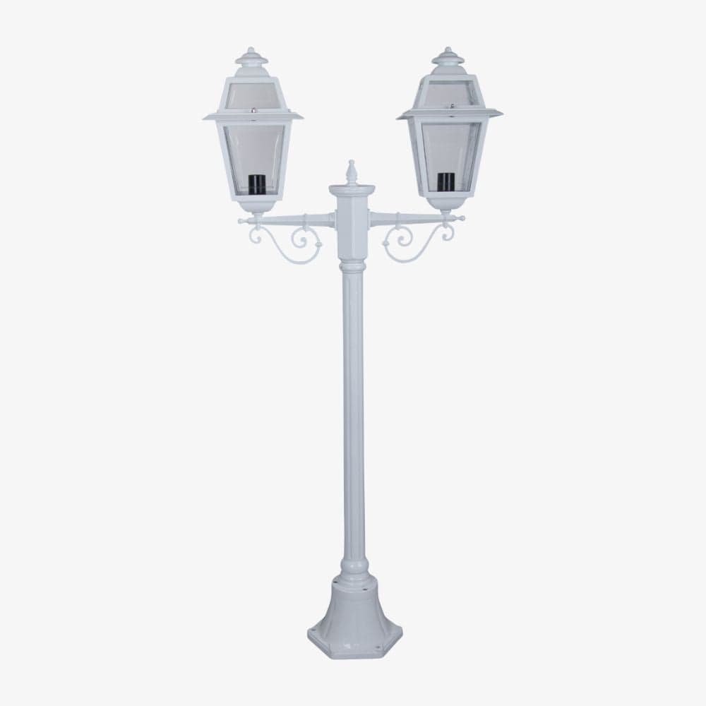 Post Lights Avignon Twin Head Short Post Light