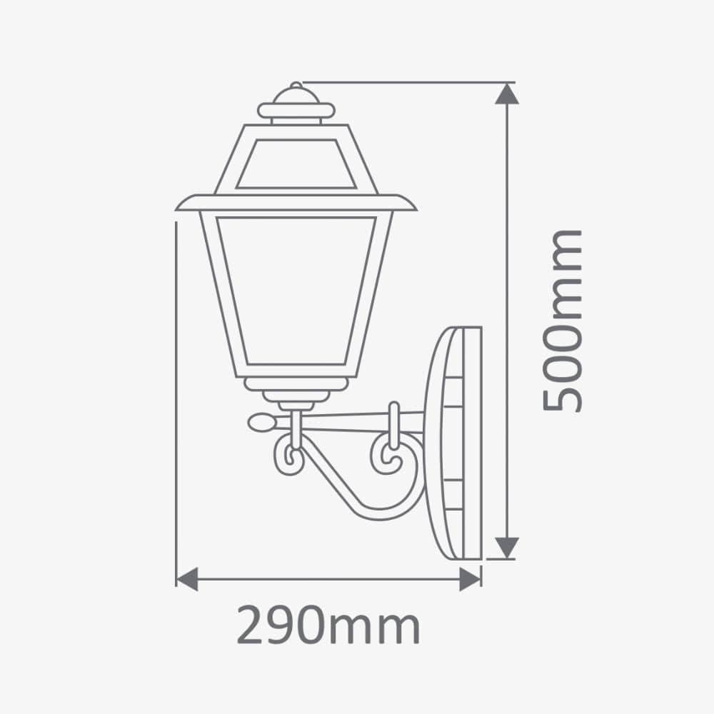 Exterior Wall Light Avignon Upward Wall Light