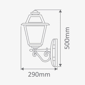 Exterior Wall Light Avignon Upward Wall Light