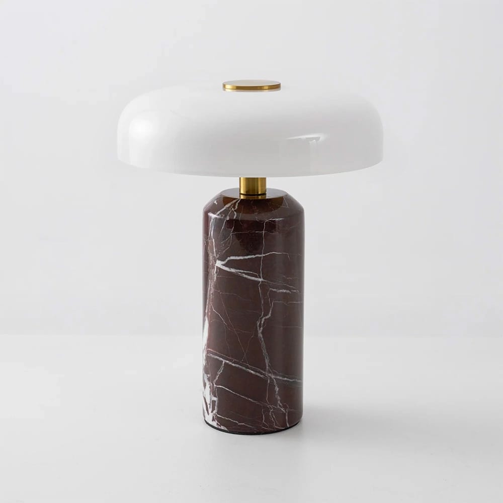 Portables Avra Aubergine Marble Touch Table Lamp