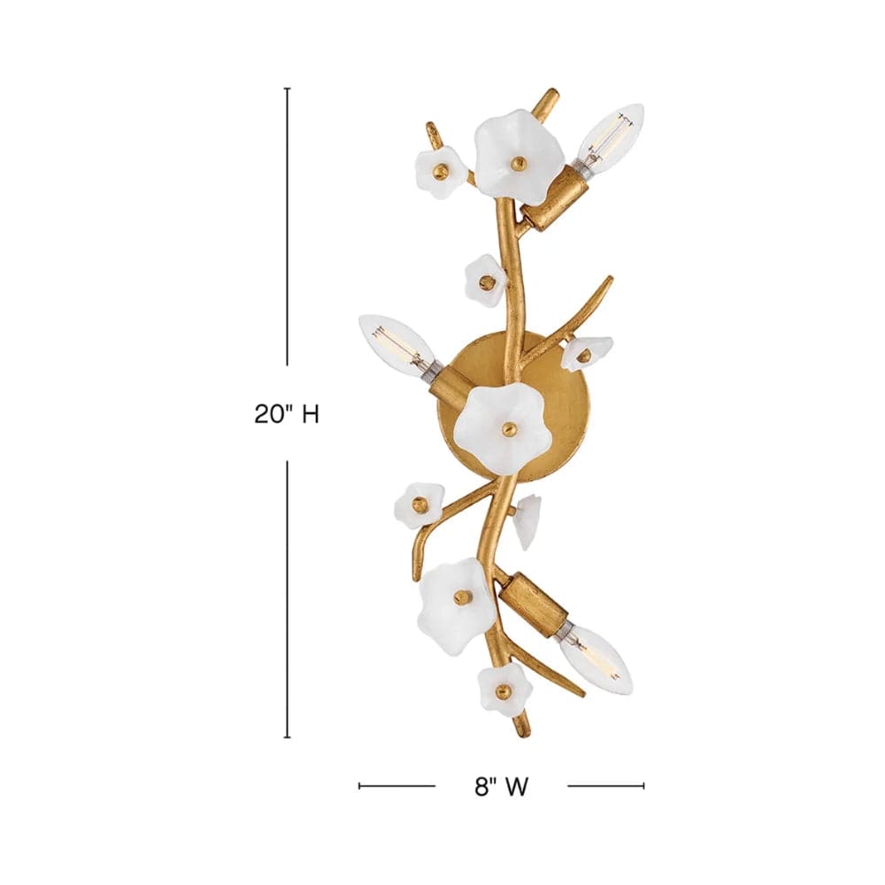 Interior Wall Light / Sconce Azalea 3 Light Large Sconce