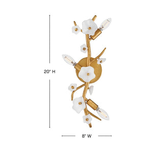 Interior Wall Light / Sconce Azalea 3 Light Large Sconce
