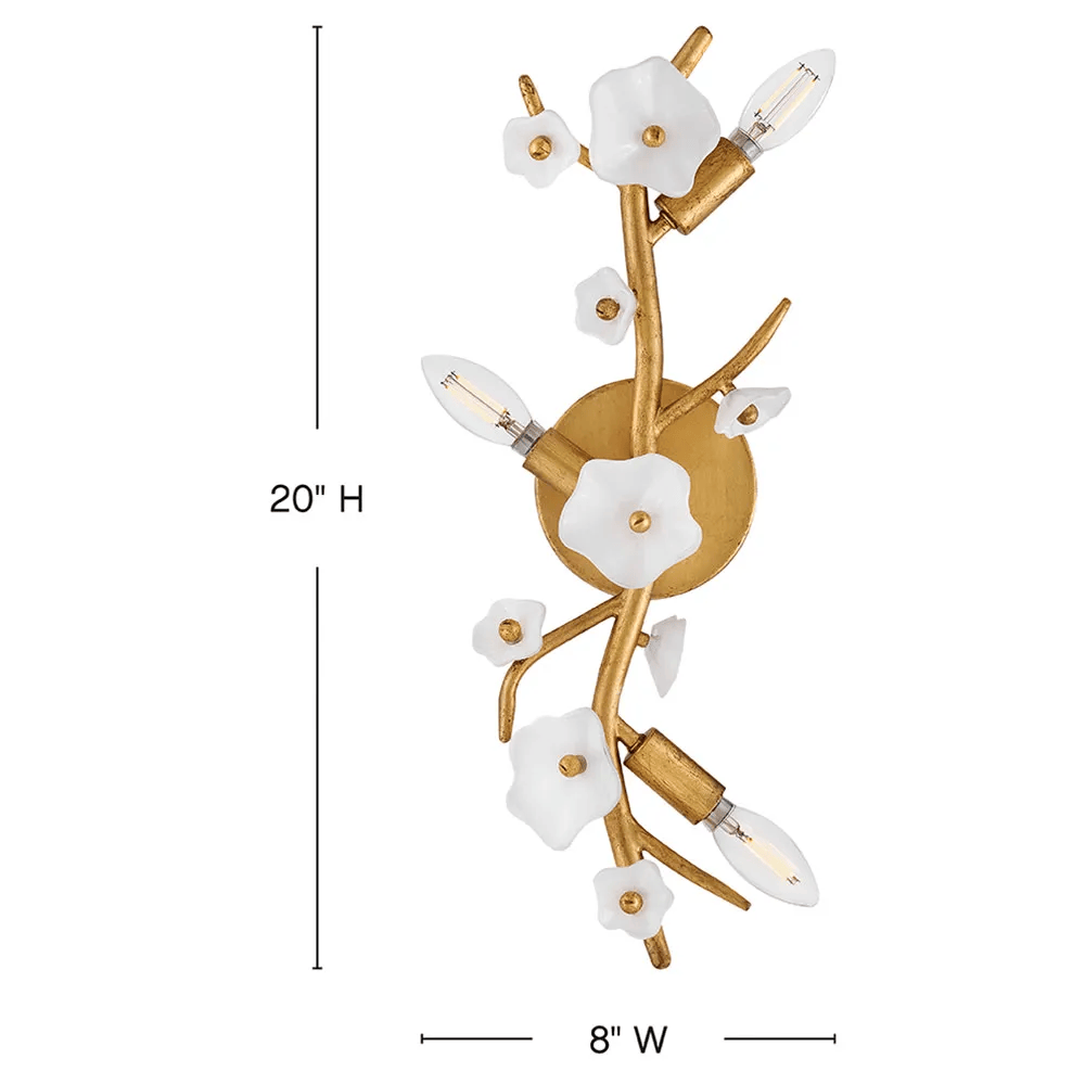 Interior Wall Light / Sconce Azalea 3-Light Sconce