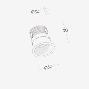 Recessed B060A Down Light - Adjustable