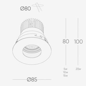 Recessed B110P Down Light