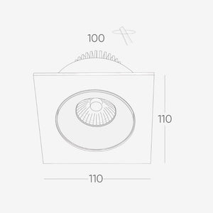 Recessed B110S Down Light - Adjustable