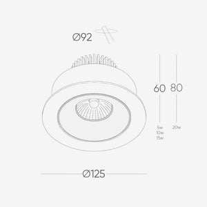 Recessed B139LX Down Light - Adjustable