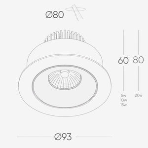 Recessed B139S Down Light - Adjustable