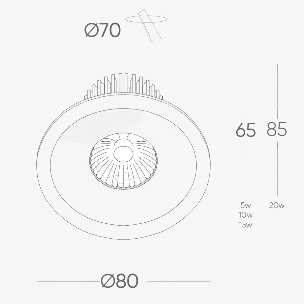 Recessed B157 Down Light